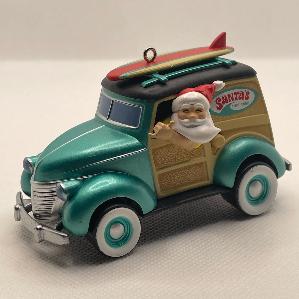 Hallmark Keepsake ornament- “Surfin’ Safari Santa”